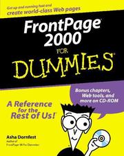 Cover of: FrontPage 2000 for dummies