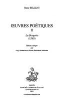 Cover of: Oeuvres poétiques, t.II : la bergerie (1565)