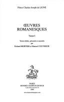 Cover of: Oeuvres romanesques, tome 1