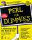 Cover of: Perl for dummies