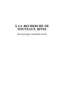 Cover of: a la Recherche de Nouveaux Rites by Michele Fellous