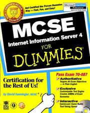 Cover of: MCSE Internet Information Server 4 for Dummies