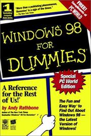 Cover of: Windows 98 for Dummies, Special PC World Edition