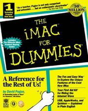 Cover of: The iMac for dummies