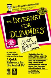 Cover of: The Internet for dummies quick reference by John R. Levine