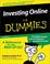 Cover of: Investing online for dummies