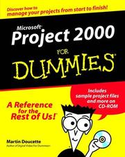 Cover of: Microsoft Project 2000 for Dummies by Martin Doucette