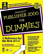 Cover of: Microsoft Publisher 2000 for dummies by Jim McCarter