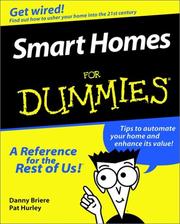 Cover of: Smart homes for dummies by Daniel D. Briere