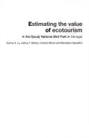 Cover of: Estimating the value of ecotourism in the Djoudj National Bird Park in Senegal