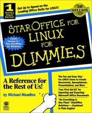 Cover of: StarOffice for Linux for dummies