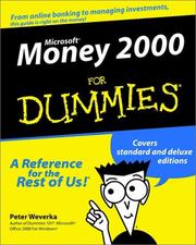 Cover of: Microsoft Money 2000 for Dummies by Peter Weverka