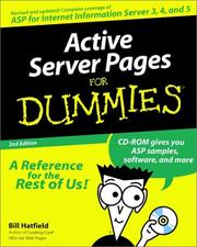Cover of: Active Server Pages 2.0 for Dummies