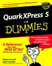 QuarkXPress 5 for dummies by Barbara Assadi, Galen Gruman