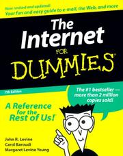 Cover of: The Internet for dummies | John R. Levine