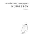 Resultats Des Campagnes Musorstom (Memoires Du Museum National D'Histoire Naturelle) by A. Crosnier
