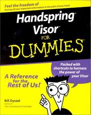 Cover of: Handspring Visor for Dummies