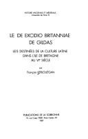 Cover of: Le De excidio Britanniae de Gildas by François Kerlouégan