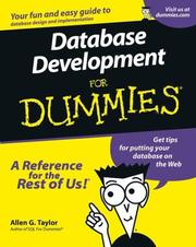 Cover of: Database Development for Dummies by Allen G. Taylor, Allen G. Taylor