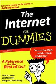 Cover of: The Internet for Dummies Pocket Edition by John R. Levine, Carol Baroudi, Margaret Levine Young