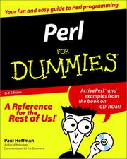 Perl for dummies by Paul E. Hoffman