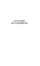 Cover of: Souvenirs de Starobielsk