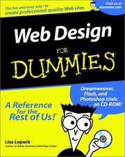 Cover of: Web Design for Dummies by Lisa Lopuck