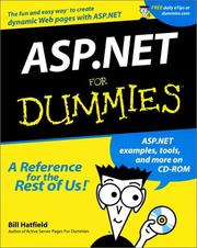 Cover of: ASP.NET for Dummies