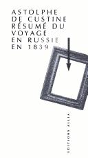 Cover of: Résume du voyage en Russie en 1839
