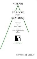 Cover of: Le Livre des stations by Niffari