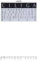 Cover of: L'Insurrection de Cronstadt