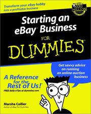 Starting an eBay business for dummies by Marsha Collier