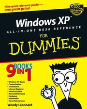 Cover of: Windows XP all-in-one desk reference for dummies by Woody Leonhard