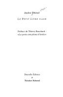 Cover of: Le petit livre clair