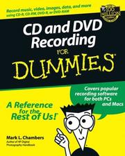 Cover of: CD and DVD Recording for Dummies by Mark L. Chambers