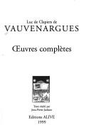 Cover of: Oeuvres complètes