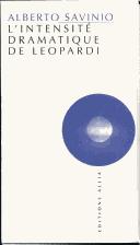 Cover of: L'Intensité dramatique de Léopardi