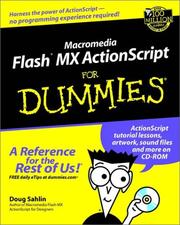 Cover of: Macromedia Flash MX ActionScript for Dummies