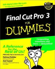 Cover of: Final Cut Pro 3 for Dummies