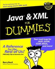 Cover of: Java & XML for Dummies