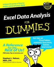 Cover of: Excel Data Analysis for Dummies