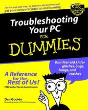 Troubleshooting your PC for dummies by Dan Gookin