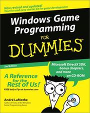 Cover of: Windows Game Programming for Dummies, Second Edition by André LaMothe, Andre Lamothe