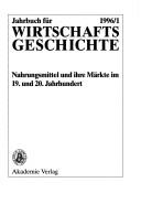 Cover of: Jahrbuch Fuer Wirtschaftsgeschichte 1996/1