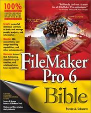 Cover of: FileMaker Pro 6 Bible by Steven A. Schwartz