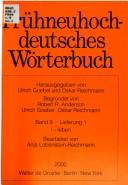 Cover of: Fruneuhochdeutsches Worterbuch