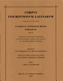 Cover of: Corpus Inscriptionum Latinarum: Consilio Et Auctoritate Academiae Litterarum Regiae Borussicae Editum