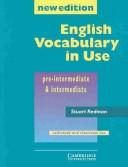 Cover of: English Vocabulary in Use. pre- intermediate & intermediate