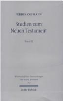 Cover of: Studien zum Neuen Testament