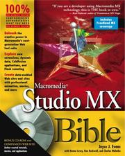 Cover of: Macromedia Studio MX bible